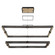 Admiral LED Chandelier in Gold-Black (40|37061-012)