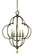 Quatrefoil Five Light Chandelier in Mahogany Bronze (8|1162 MB)