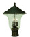 Hartford Three Light Exterior Post Mount in Charcoal (8|1227 CH)