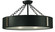 Oracle Four Light Flush / Semi-Flush Mount in Charcoal with Polished Nickel Accents (8|2416 CH/PN)