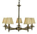 Sheraton Five Light Chandelier in Polished Silver (8|2515 PS)
