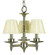 Sheraton Three Light Chandelier in Polished Silver (8|2518 PS)