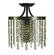 Penelope One Light Flush / Semi-Flush Mount in Mahogany Bronze (8|2953 MB)