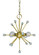 Supernova Four Light Chandelier in Polished Nickel (8|3084 PN)