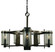 Hammersmith Five Light Chandelier in Antique Brass with Frosted Glass (8|4435 AB/F)