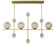 Solaris Four Light Island Chandelier in Satin Brass (8|4944 SB)