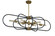 Pulsar Six Light Chandelier in Polished Nickel with Matte Black Accents (8|5106 PN/MBLACK)