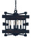 Rustic Chic Four Light Chandelier in Matte Black (8|5270 MBLACK)