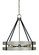 Orion Eight Light Chandelier in Satin Pewter/Matte Black (8|5386 SP/MBLACK)