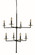Muse Eight Light Foyer Chandelier in Polished Nickel (8|5458 PN)