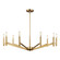 Vector Nine Light Chandelier in Satin Brass (454|3124309-848)