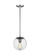 Leo - Hanging Globe One Light Pendant in Satin Aluminum (454|6501801-04)