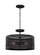 Gereon Two Light Semi-Flush Convertible Pendant in Black (454|7728502-12)