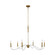 Hanover Six Light Chandelier in Burnished Brass (454|CC1326BBS)