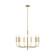 Brianna Nine Light Chandelier in Burnished Brass (454|EC1009BBS)
