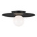 Nodes One Light Flush Mount in Midnight Black (454|KF1021MBK)