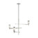 Flynn Three Light Chandelier in Polished Nickel (454|LC1053PN)