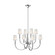 Logan Eight Light Chandelier in Polished Nickel (454|TC1088PN)