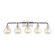 Clara Five Light Vanity in Polished Nickel/Textured Black (454|VS24405PN/TXB)