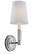 Lismore One Light Wall Sconce in Polished Nickel (454|WB1717PN)