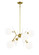 Polares Six Light Chandelier in Honey Gold (42|P1486-248)