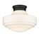 Ingalls One Light Semi-Flush Mount in Matte Black (62|0508-LSF BLK-VMG)