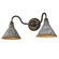 Jasper Two Light Vanity in Antique Black Iron (62|0877-BA2 ABI-GV)