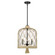 Nassau Three Light Pendant in Matte Black (62|1090-3P BLK-HCG)