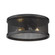 Channing BLK Two Light Flush Mount in Matte Black (62|3168-FM11 BLK-BLK)