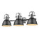 Duncan Three Light Bath Vanity in Chrome (62|3602-BA3 CH-BLK)