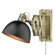 Hawthorn AB One Light Wall Sconce in Aged Brass (62|3824-A1W AB-BLK)