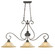Mayfair Three Light Linear Pendant in Leather Crackle (62|7116-10 LC)