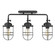 Seaport Three Light Semi-Flush Mount in Matte Black (62|9808-LSF BLK)