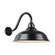 Warehouse One Light Outdoor Gooseneck Light in Black (381|H-QSN15117-SA-91/QSNB-42-91)