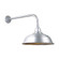 Warehouse One Light Outdoor Gooseneck Light in Galvanized (381|H-QSN15117-SA-96/QSNB-13-96)