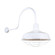 Warehouse One Light Outdoor Gooseneck Light in White (381|H-QSN15118-SA-93/QSNHL-C-93/QSNWGR-18``-93)