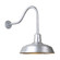 Warehouse One Light Outdoor Gooseneck Light in Galvanized (381|H-QSN15118-SA-96/QSNHL-H-96)