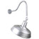 Warehouse One Light Outdoor Gooseneck Light in Galvanized (381|H-QSN15118-SA-96/QSNHL-H-96/QSNSK-96)