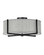 Axis Heathered Gray LED Semi-Flush Mount in Black (13|41707BK)