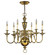 Cambridge LED Chandelier in Burnished Brass (13|4416BB)