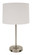 Brandon One Light Table Lamp in Satin Nickel (30|BR150-SN)