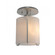 Exos Glass One Light Semi-Flush Mount in Vintage Platinum (39|123775-SKT-82-GG0140)