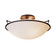 Simple Lines Three Light Semi-Flush Mount in Soft Gold (39|124304-SKT-84-GG0053)