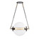 Otto Two Light Pendant in Black with Brass Accents (39|134405-SKT-SHRT-31-YE0499)