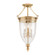 Hanover Three Light Semi Flush Mount in Aged Brass (70|141-AGB)