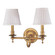 Beekman Two Light Wall Sconce in Aged Brass (70|1902-AGB)