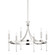 Gates Six Light Chandelier in Polished Nickel (70|4327-PN)