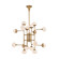 Fleming LED Chandelier in Aged Brass (70|4716-AGB)