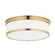 Geneva Three Light Flush Mount in Aged Brass (70|715-AGB)