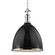 Viceroy One Light Pendant in Black/Polished Nickel (70|7718-BPN)